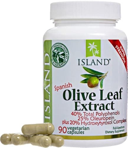 Professional-Strength Olive Leaf Extract 25% Oleuropein Plus Hydroxytyrosol, 90 Caps, 500 mg