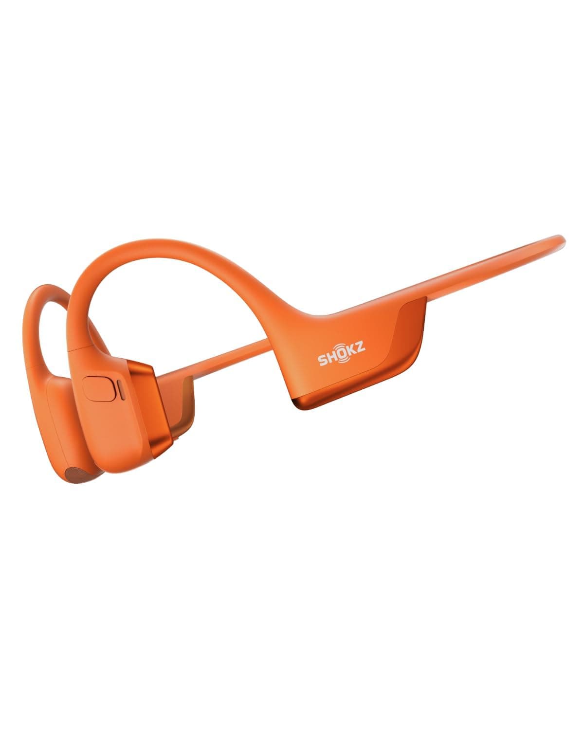 OpenRun Pro 2 Mini Bone Conduction Sports Headphones, Open-Ear Wireless Earphones with Bluetooth 5.3, Noise Cancelling Mics, IP55 Waterproof, 12h Playtime for Running, USB-C Quick Charge, Orange
