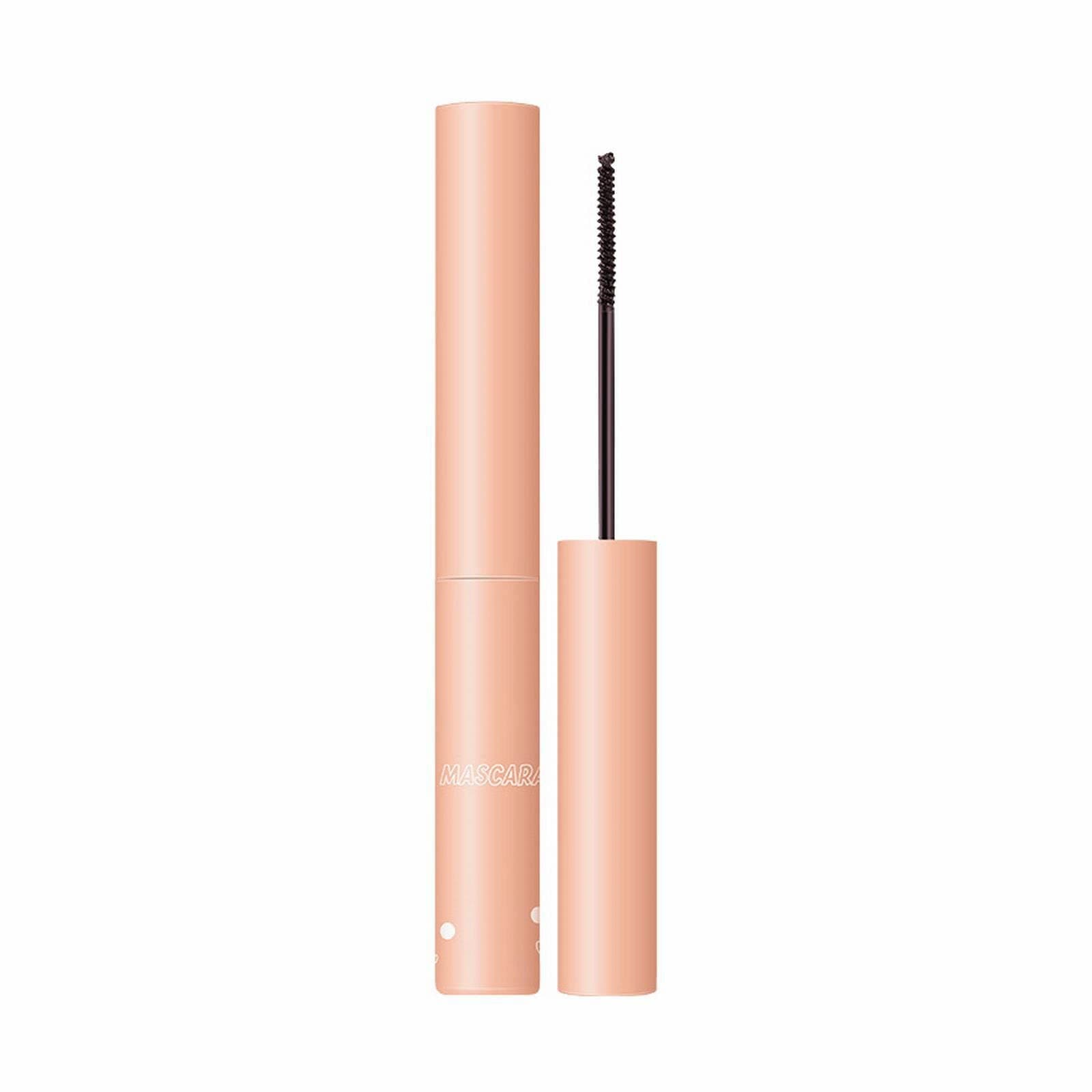 Korean Beauty Products Orange Tube Extremely Fine Long Mascara Slender Waterproof Curly Thick Mascara Long Lasting Eye Makeup Mega Milk（Orange)