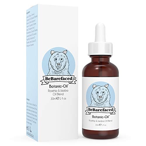 BeBarefaced Natural Botanic-Oil - Bio Active Vegan Face Oil for Dry Skin Acne Scars Stretch Marks & Blemishes - Anti-Ageing Vitamin A, C and E to Target Wrinkles - Essential Oils Rosehip & Jojoba
