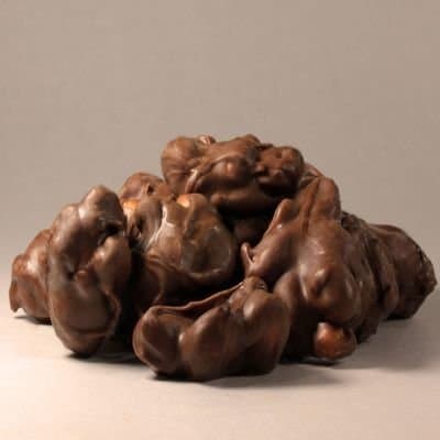 Peanut Clusters - three 5 ounce bags of Gilbert Chocolates' Roasted and Salted Spanish Peanuts hand dipped in milk chocolate