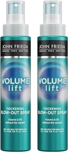 John Frieda Volume Lift Thickening Blow-Out Spray 100 ml, Thickening Blow-Dry Spray for Fine, Flat Hair, Volumising Spray (Pack of 2)