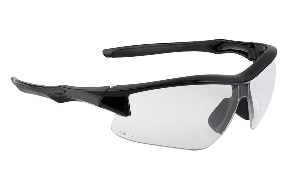 by Honeywell Uvex Acadia Shooting Glasses with Uvextreme Plus Anti-Fog Lens Coating, Clear Lens (R-02214)