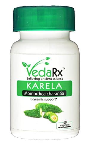 Vedarx -KARELA(Momordica charantia) Vegetarian Capsules, 500mg