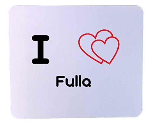 Customized mouse pad: I heart Fulla (first name, last name, nickname)