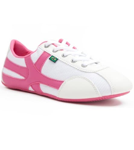 Rio Sole Women's Dance Inspired Shoes -Hot Pink and White