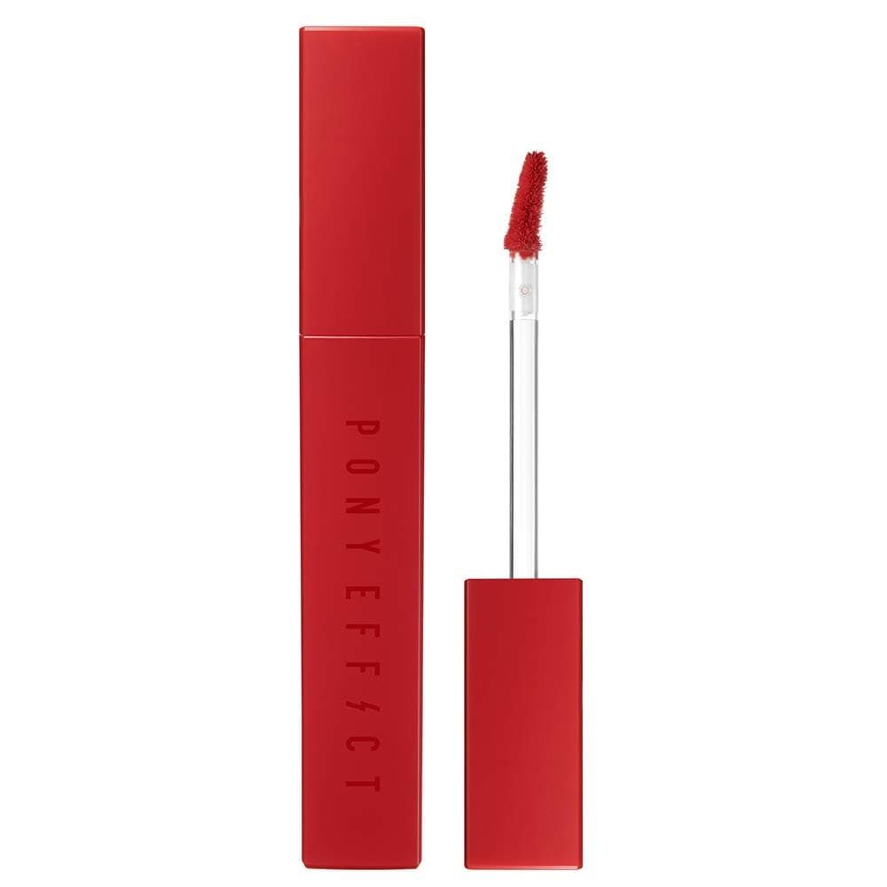 Pony Effect Powder Touch Lip Color 1.3oz | 001 Want It | 8 Colors Lip Stain, Long-lasting, High Pigmentation, Silky Texture | Korean Beauty, K-beauty, makeup, cosmetics, velvet lipstick