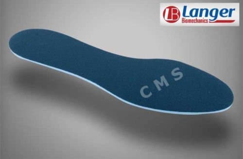 Langer PPT Flat Comfort Insoles with Ultralux® Topcover Full Length Men's Size 13-14