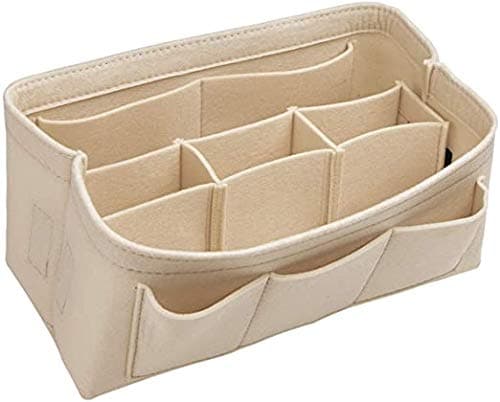 CoolchicCoolchic Purse Organizer Insert for Handbags, Felt Bag Organizer for Tote & Purse, Tote Bag Organizer Insert with 3 Sizes, Compatible with Neverful Speedy(Beige-M)