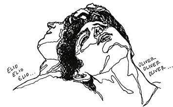 Magnet Elio and Oliver CMBYN Call me by Your Name line Art Magnetic Car Sticker Decal Bumper Magnet Vinyl 5".