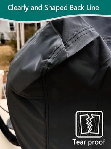 FLYMEI Boat Motor Covers, Outboard Motor Cover with 420D Heavy Duty Oxford Fabric Extra PVC Coating,Waterproof Outboard Engine Covers Fit for Motor 100-150 HP