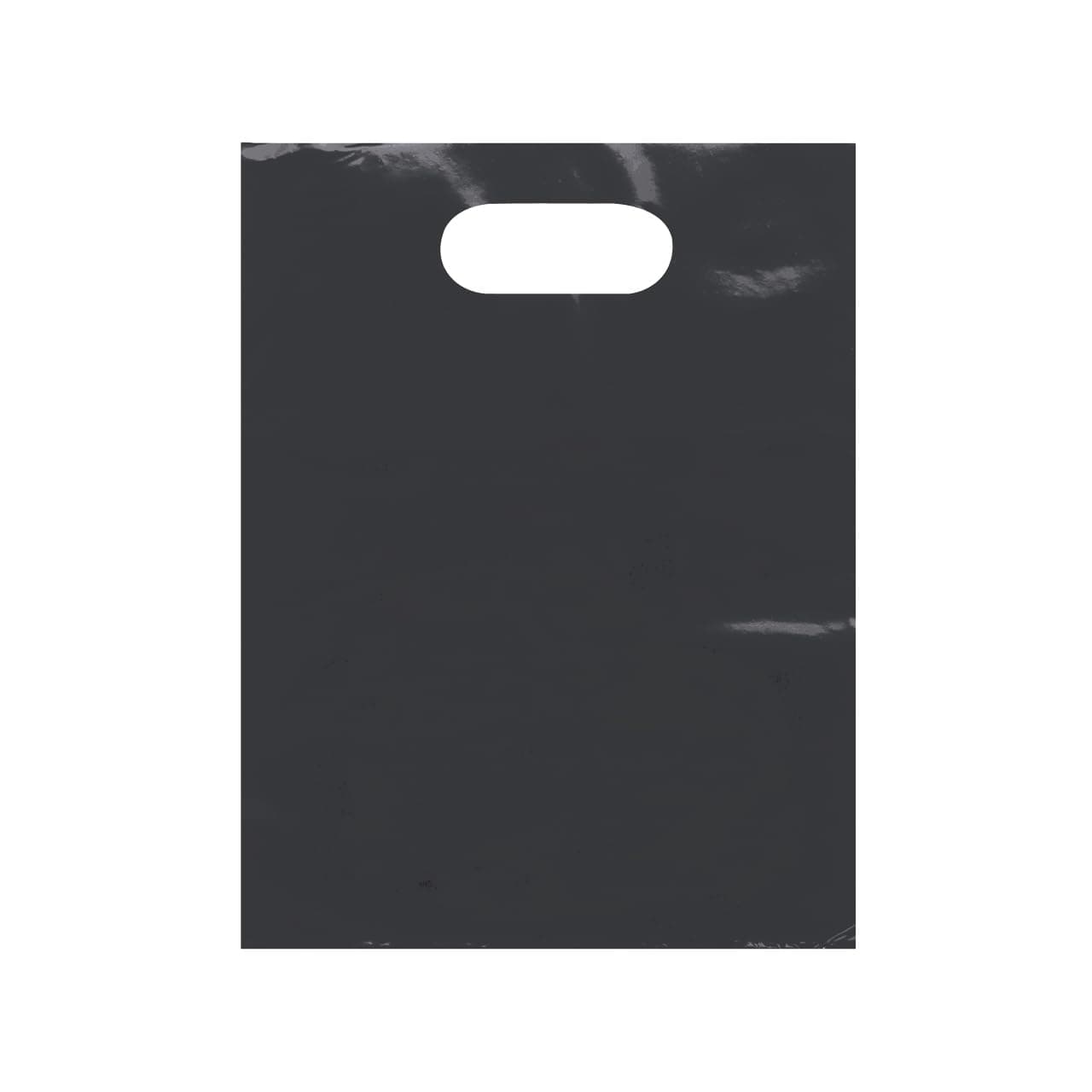 SSWBasics Small Low Density Black Merchandise Bags - 9”W x 12”H - Case of 1000 - Black