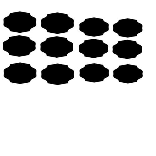 Chalkboard Labels Set of 12 Peel and Stick Style B