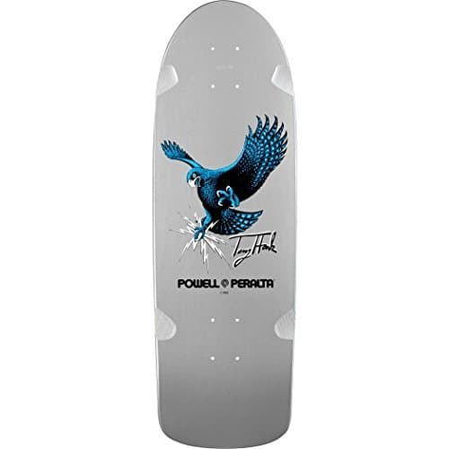 Powell Peralta Bones Brigade Tony Hawk Eagle Silver Reissue 9.56 x 29.63 Skateboard Deck