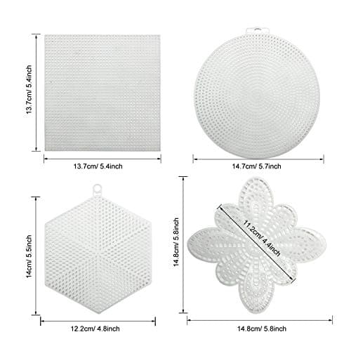 Seasonsky Mesh Plastic Canvas Sheets for Embroidery, Acrylic Yarn Crafting, Knit and Crochet Projects (1)