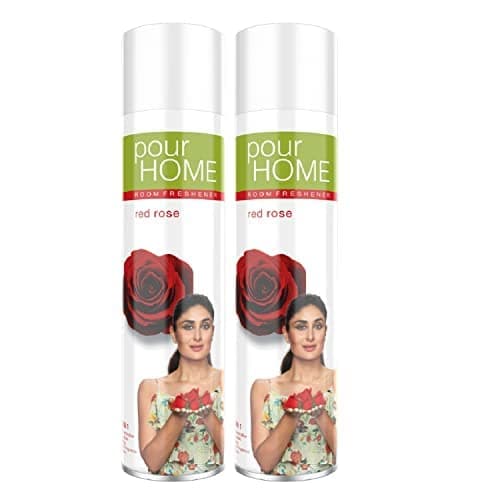 Pour Home Room Freshener Red Rose 270 Ml (Pack of 2) Spray