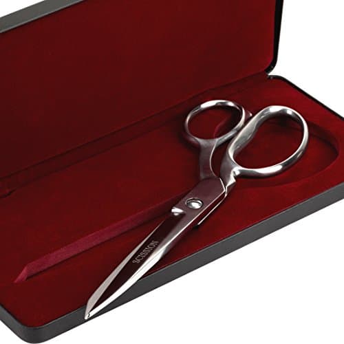 SCISSION 8 Inch Dressmaking Shears, Polished Stainless Steel, in Presentation Case.