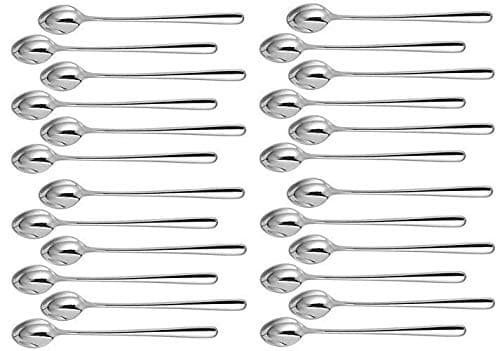 Appeasy Long Handle Spoons (Set of 24 Pcs) Food Grade, Long Handle Spoon for Milkshake, Ice Cream, iced Coffee, iced Tea, and Other Desserts – Stainless Steel Size - 20 cm