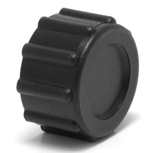3/4" Drain Cap: Black Plastic Spa Drain Cap