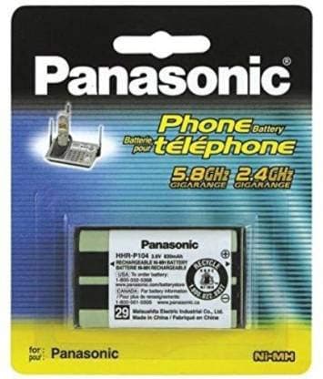 Panasonic Rechargeable HHR-P104 3.6V 650mAh Ni-MH Battery for Panasonic Cordless Phone (830 mAH)