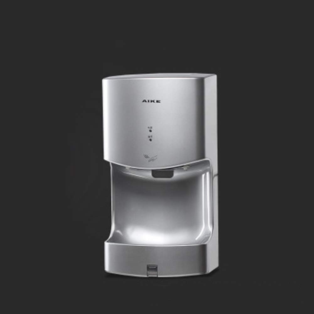 High Speed Hand Dryer, Commercial Automatic Sensitive Infrared Sensor Fast Drying Hand Dryers For Public Places, 10 Seconds Quick Drying Silver