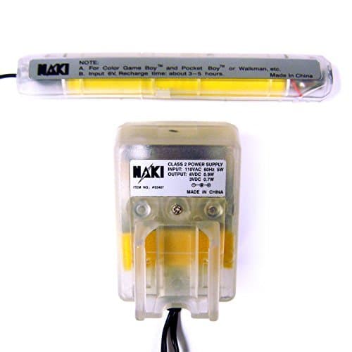 Rechargeable Battery Pak for Game Boy Color, Game Boy Pocket & Neo Geo Pocket - Clear by Naki World