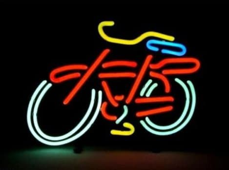 Fashion Neon Fat Tire Bicycle Bike Real Glass Tube Neon Signs Handcrafted Bulbs Beerbar Shop Display Neon Sign19x15!!!Best Offer!