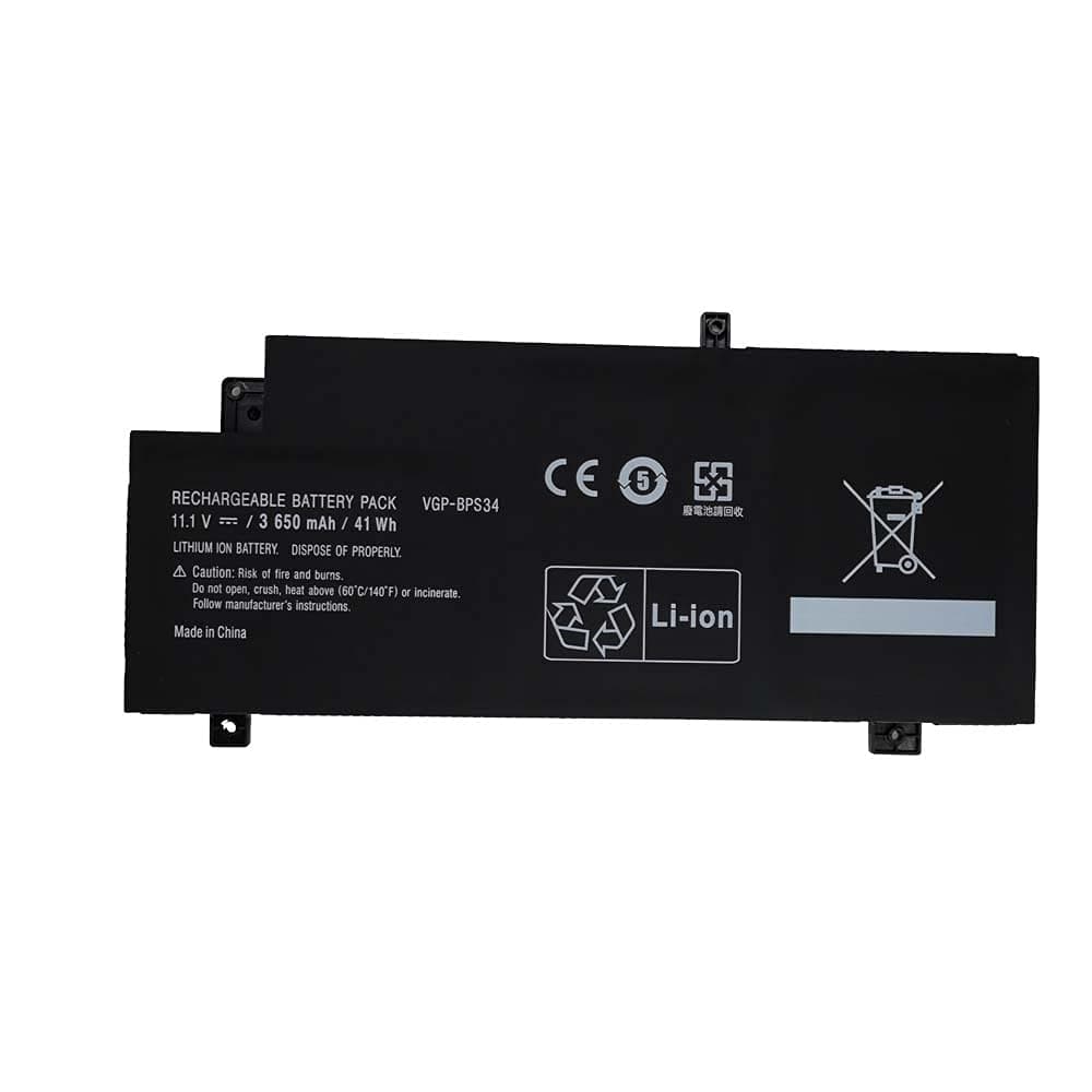 VGP-BPS34 Replacement Laptop Battery Compatible with Sony Vaio Fit 15 Touch Vgp-bps34 Vgp-bpl34 Svf15a1bcxs (11.1V 3650mAh)