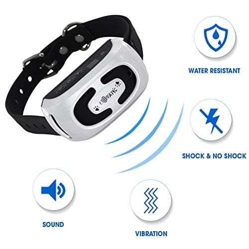 MONTAUR 2019 Automatic Bark Collar - Upgraded Rechargeable Barking Collar for Dogs - Newest Version Waterproof Bark Control Collar - Humane and Safe Dog Bark Collar for Dogs