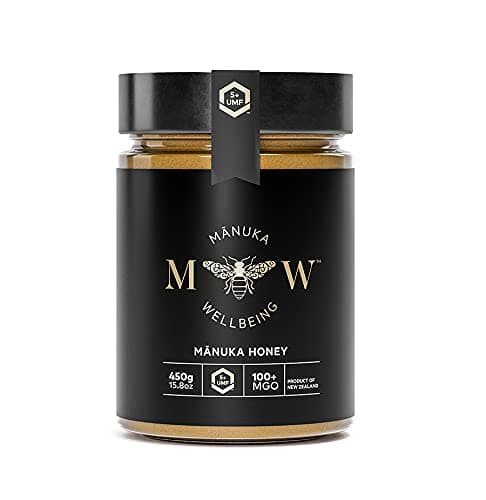 MANUKA WELLBEING Certified New Zealand's Finest Pure Raw Manuka Honey UMF5+(MGO100+),450g