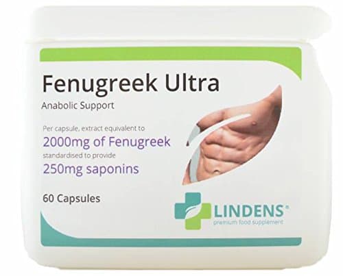 Lindens Fenugreek Ultra Seed Extract 2000mg 3-Pack 180 Capsules Saponins