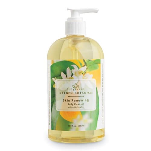 Garden Botanika Skin Renewing Aha Body Cleanser, Light Yellow, Citrus, 16.9 Fluid Ounce