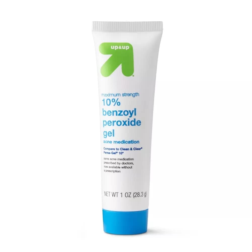 Maximum Strength Acne Medication - 10% Benzoyl Peroxide Gel - 1 oz