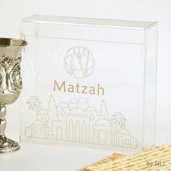 Acrylic Flip top Matzah Box