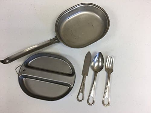 Military Genuine Issue US Mess Kit with Utensils Included