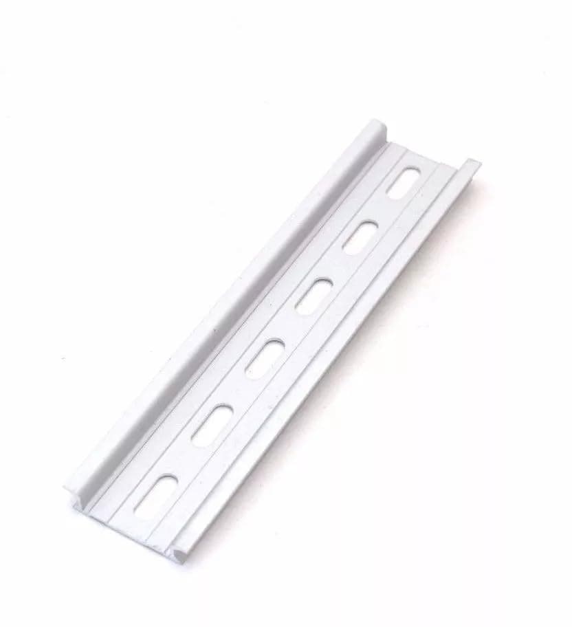 DIN Rail International Connector 2 Pieces 35mm Aluminum Slotted RoHS (6")