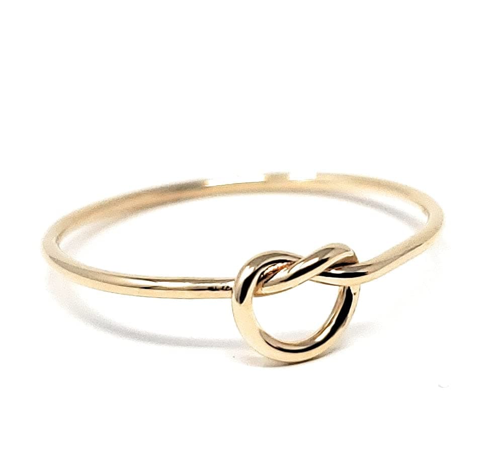 10k Solid Gold Stacking Knot Ring