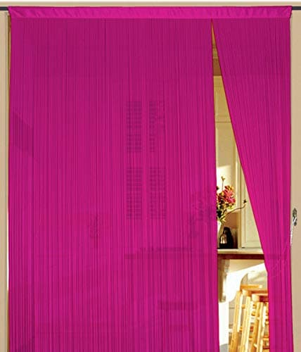String Curtain Width 90 cm x 240 cm Magenta