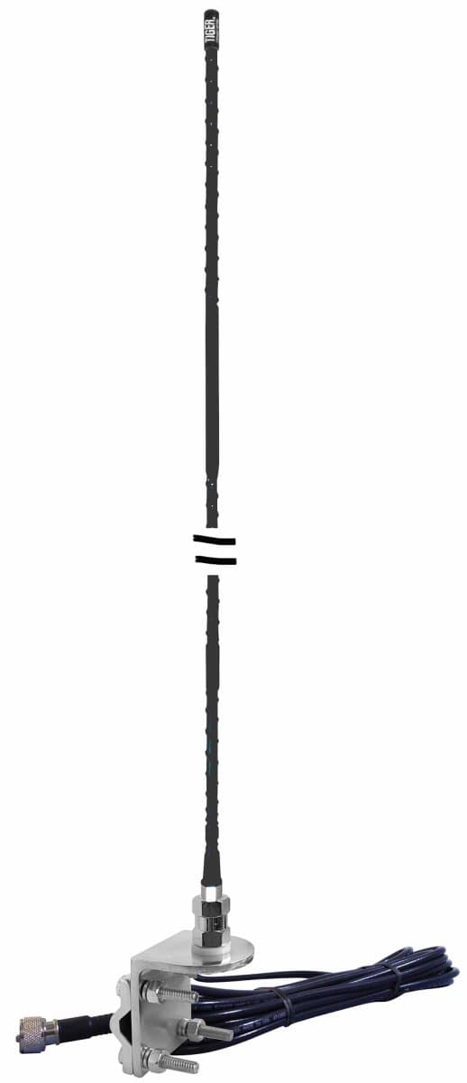 Everhardt NGP1 4 ft. Fiberglass No Ground Mirror Mount Antenna