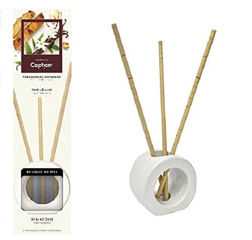 Fragranced Diffuser Sticks with Ceramic Vase (Vanilla Biscotti)