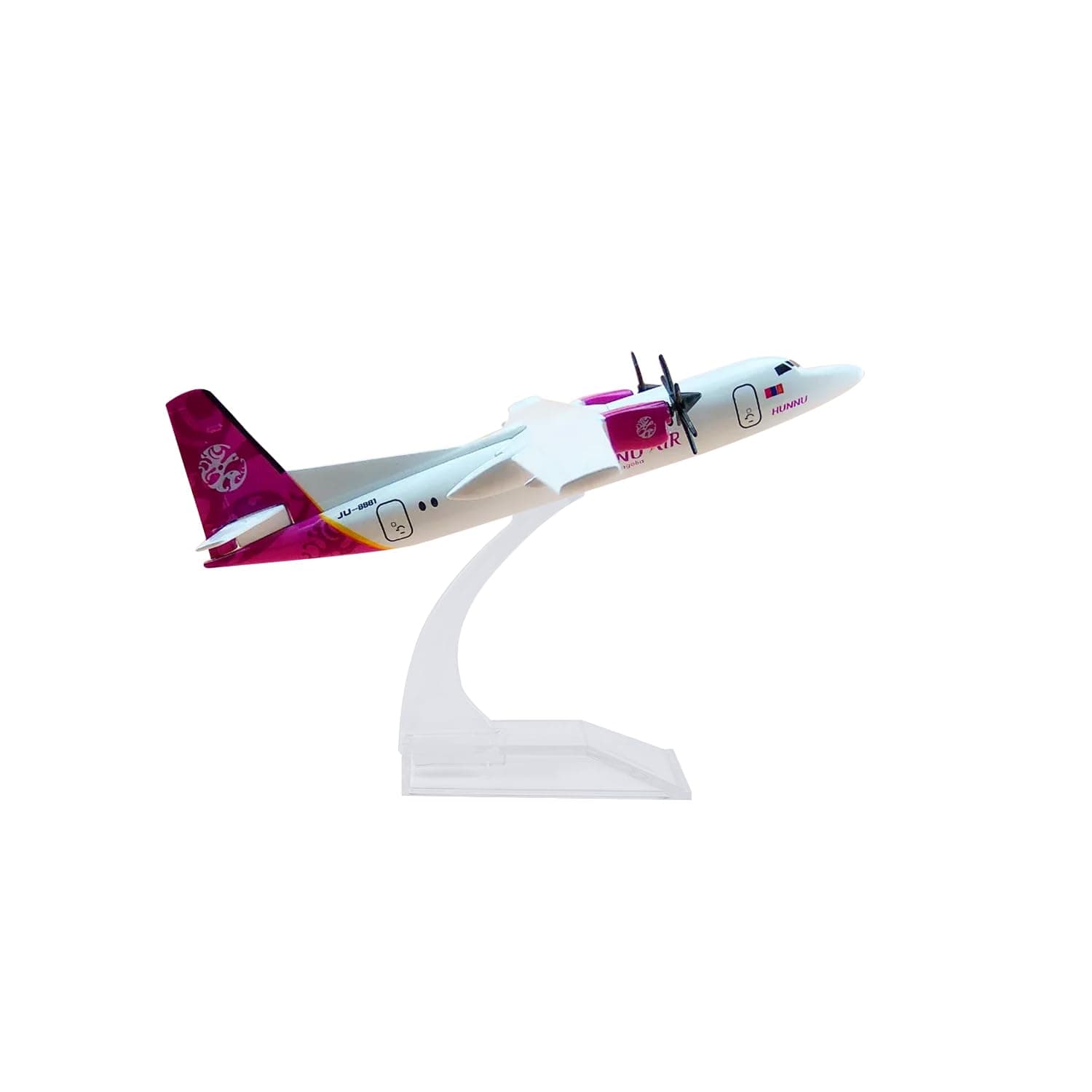 15cm Hunnu Air ATR72-500 Airplane Model Diecast Metal Aircraft