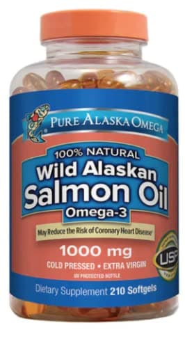 3 Wild Alaskan Salmon Oil 1000mg 210 Softgels (Pack of 2) HJO$IER