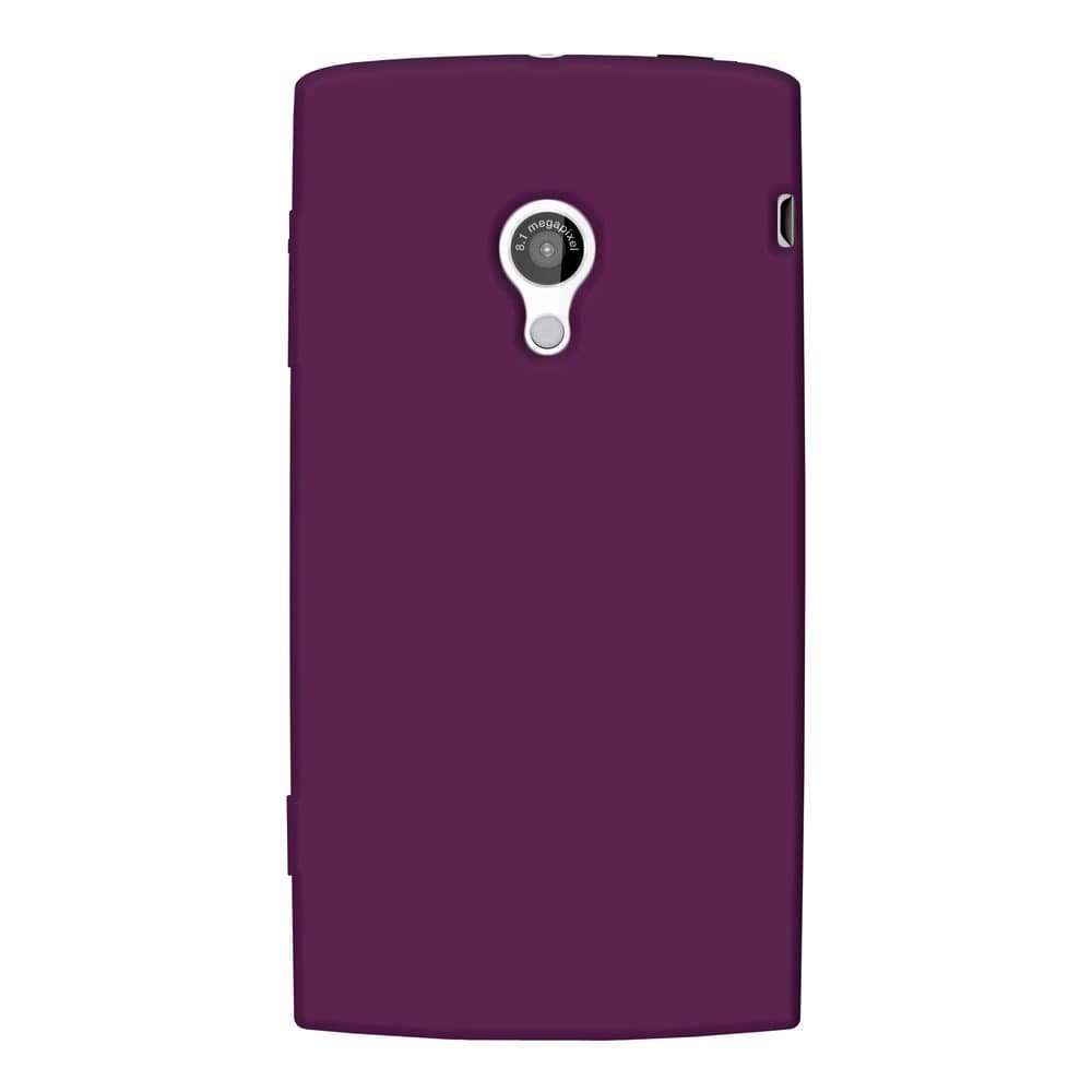 AmzerSilicone Skin Jelly Case for Sony Ericsson Xperia X10 - Purple