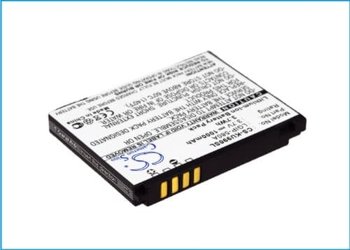 Replacement Battery for LG CU915, CU915Vu, CU920, CU920 Vu-TV, HB620, HB620T, KB770, KC780, KC910, KC910 Renoir, KC910i Renoir Refresh, KE838, KE990, KE998, KF690, KM900, KM900 Arena, KU990, KU990i