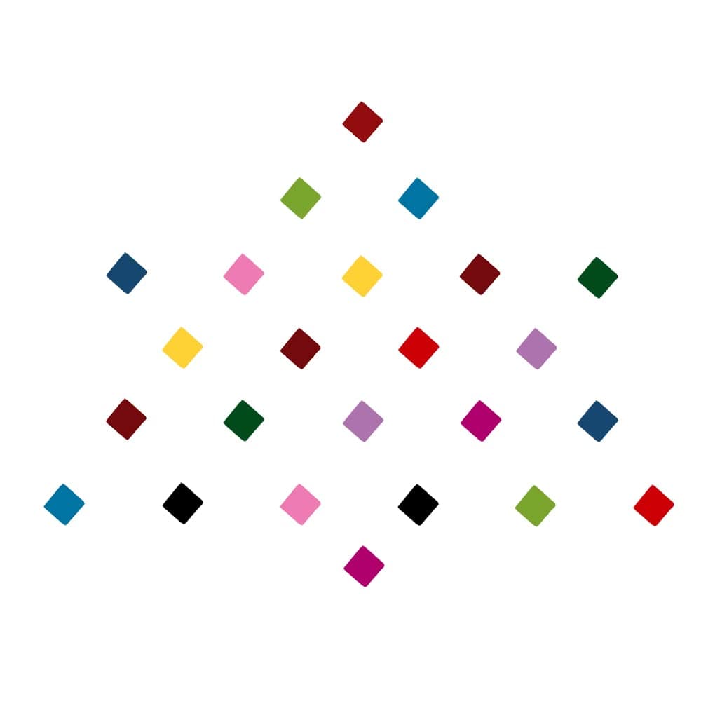 Comet Busters Multicolor Basic Square Bindis (2mm) (BV1278)