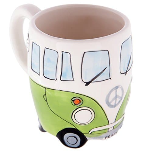 Puckator Shaped Volkswagen Split Screen Camper Van Mug in Green