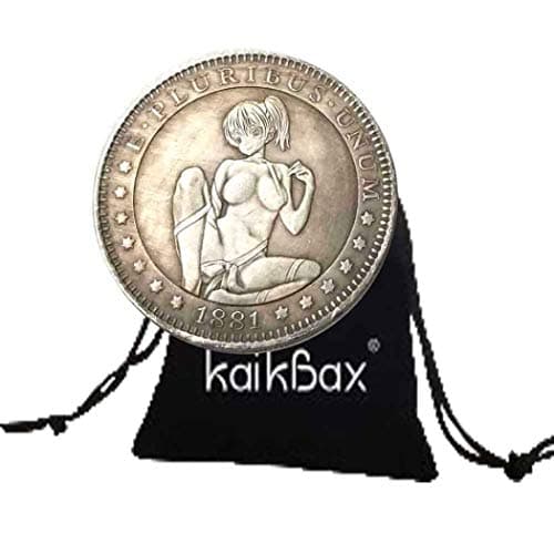 Liberty Angel Hand Carved ​Nickel Funny Coin-1881 Hobo Nickel Morgan Dollar- Commemorative Coin -Favors Gift Coin for Dad/Boyfriend/Husband KmKaiTing Hobby