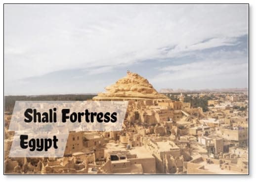 Shali Fortress in Siwa Oasis, Egypt Design 1, Fridge Magnet
