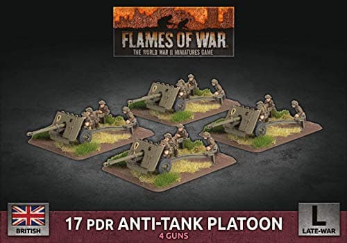 Flames of War Late War: British 17 PDR Anti-Tank Platoon (BBX52)