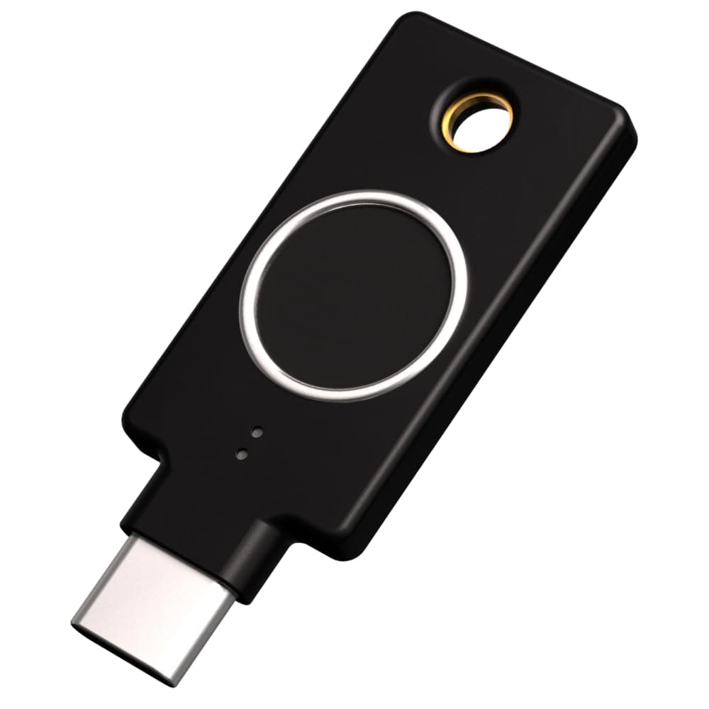 Yubico - YubiKey Bio C (FIDO Edition) - Basic compatibility - Multi-factor authentication (MFA) security key and passkey, connect via USB-C, Biometric, FIDO Certified - Protect Your Online Accounts